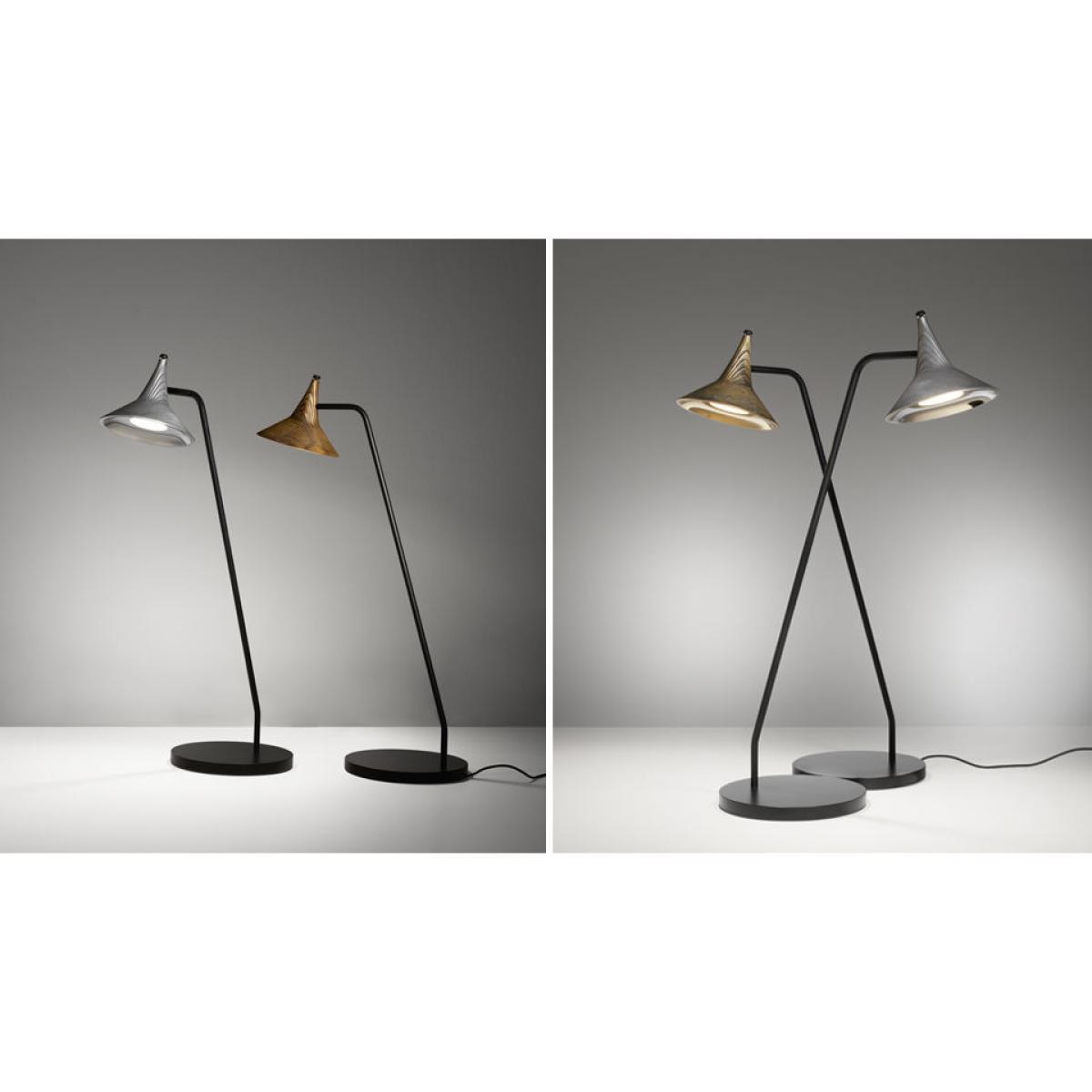 Unterlinden LED Table lamp - / H 51.5 cm - Aged metal by Artemide Black/Gold/Metal – image 4