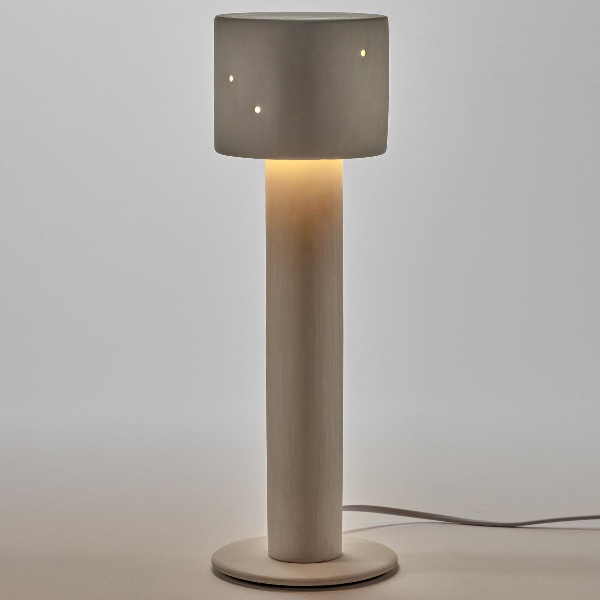 Clara 01 Table lamp ceramic white beige / Sandstone - Ø 12 x H 39 cm - Serax – image 2