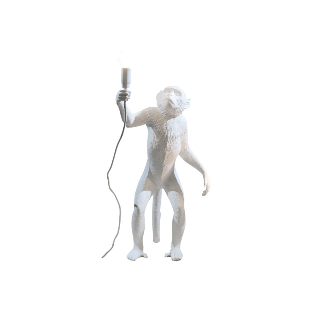 Monkey Standing Table lamp - / Indoor - H 54 cm by Seletti White – image 1