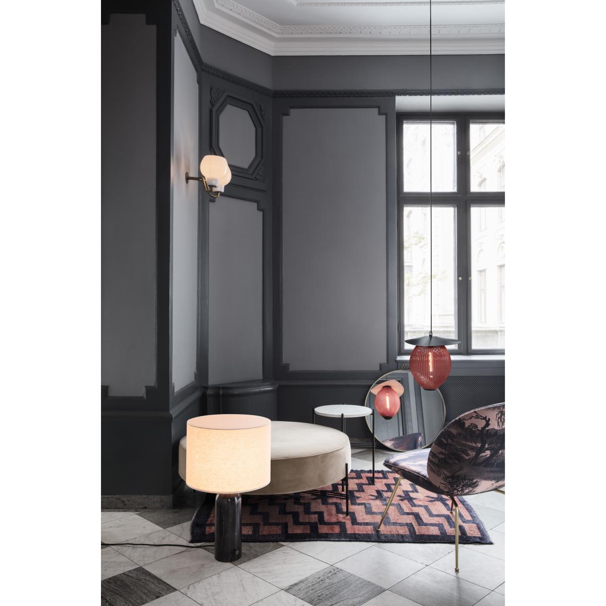 Gravity Table lamp - / Small - Ø 30 x H 49 cm by Gubi White/Black – image 3