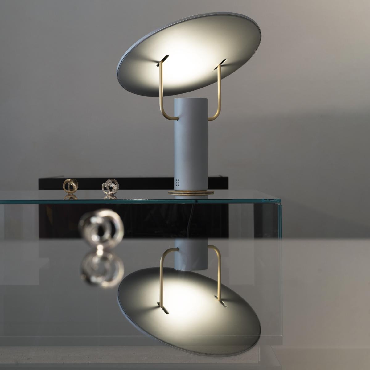TX1 LED Medium Table lamp metal grey / Medium - Ø 36 x H 40 cm - Martinelli Luce – image 3