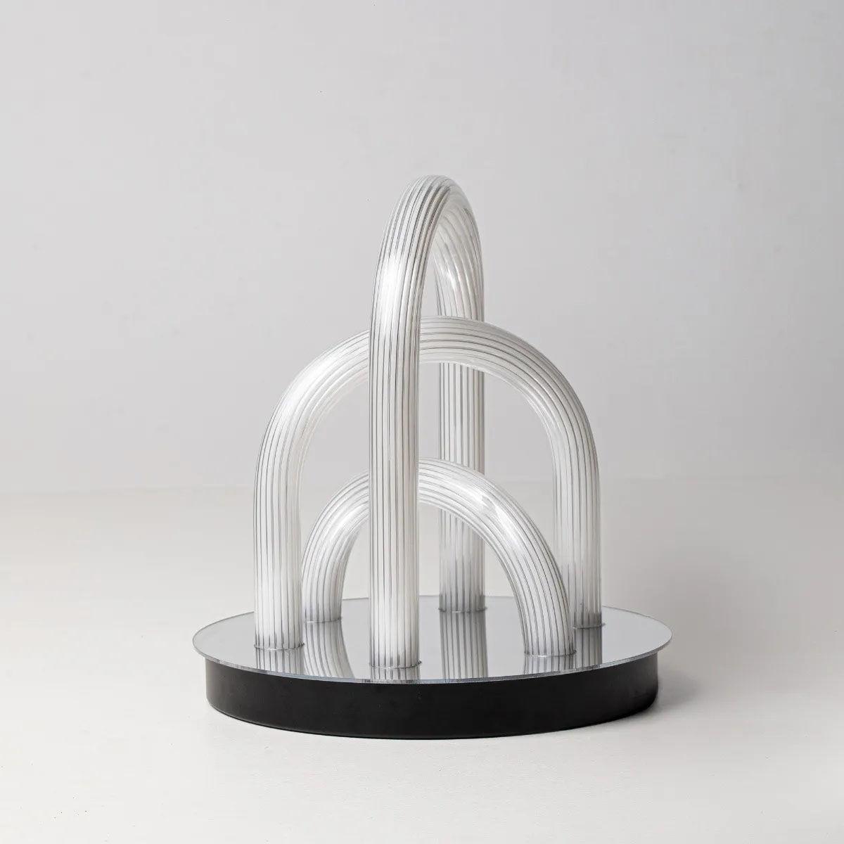 Oort Table lamp glass white / Ø 33.5 x H 35 cm - Fontana Arte – image 4
