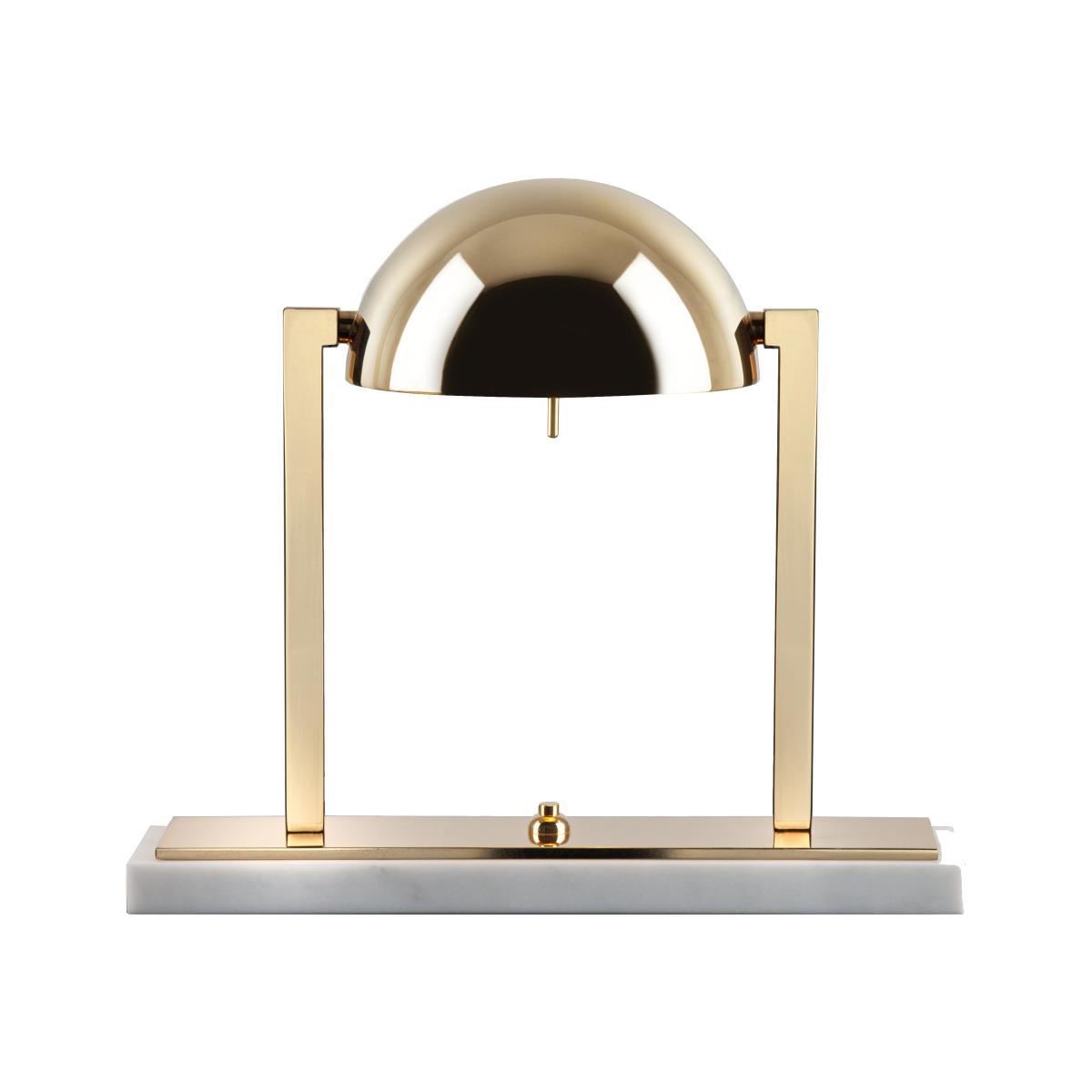Diane Table lamp metal gold / Jacques Adnet, 1932 - Limited edition - Lumen Center Italia – image 1