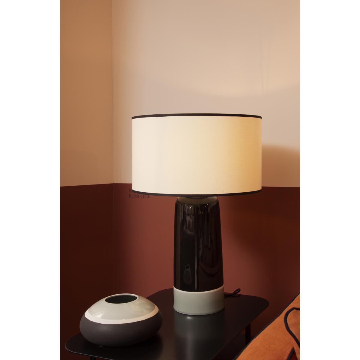 Sicilia Large Table lamp - / H 57 cm - Ceramic by Maison Sarah Lavoine Green – image 2