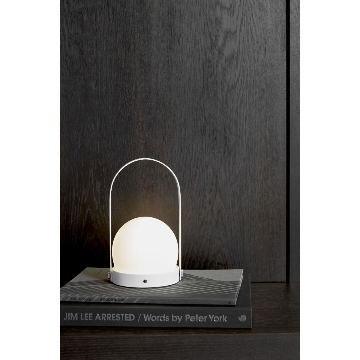 Carrie LED Wireless lamp - / USB charger - Metal & glass by Menu White – image 2