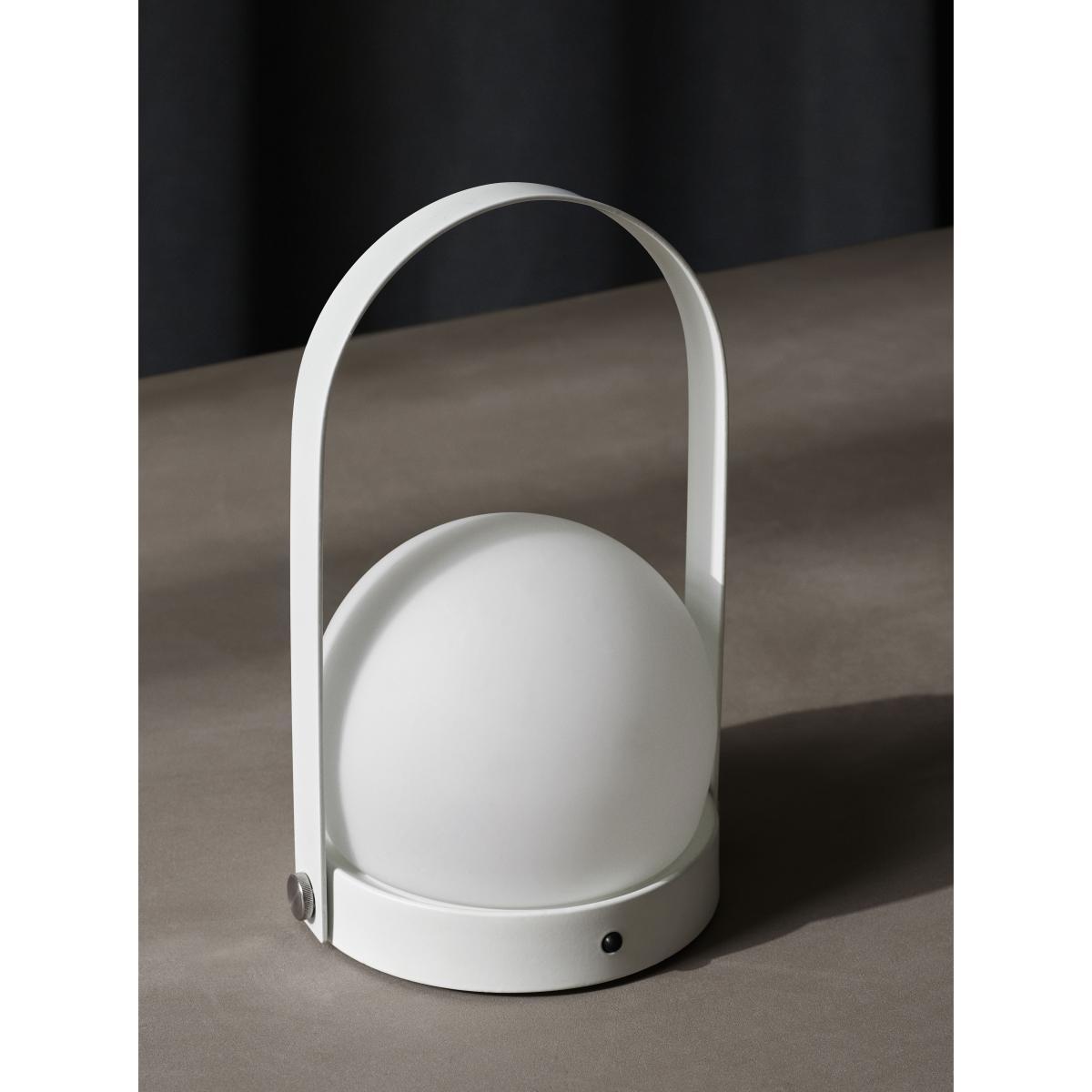 Carrie LED Wireless lamp - / USB charger - Metal & glass by Menu White – image 3