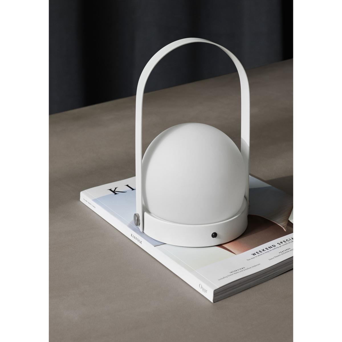 Carrie LED Wireless lamp - / USB charger - Metal & glass by Menu White – image 4