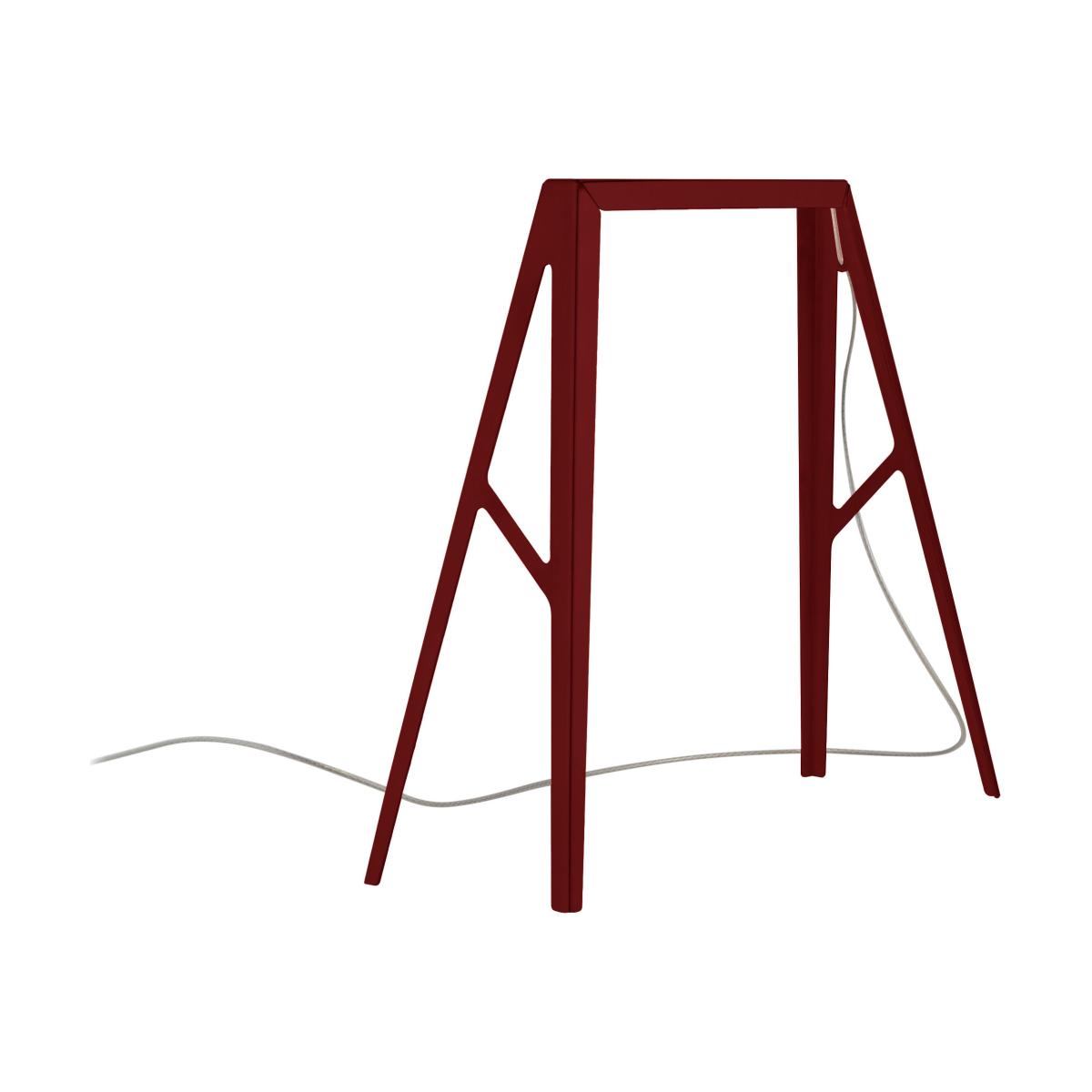 Bridge 2 LED Table lamp metal red / L 29 x H 28 cm - Foscarini – image 1