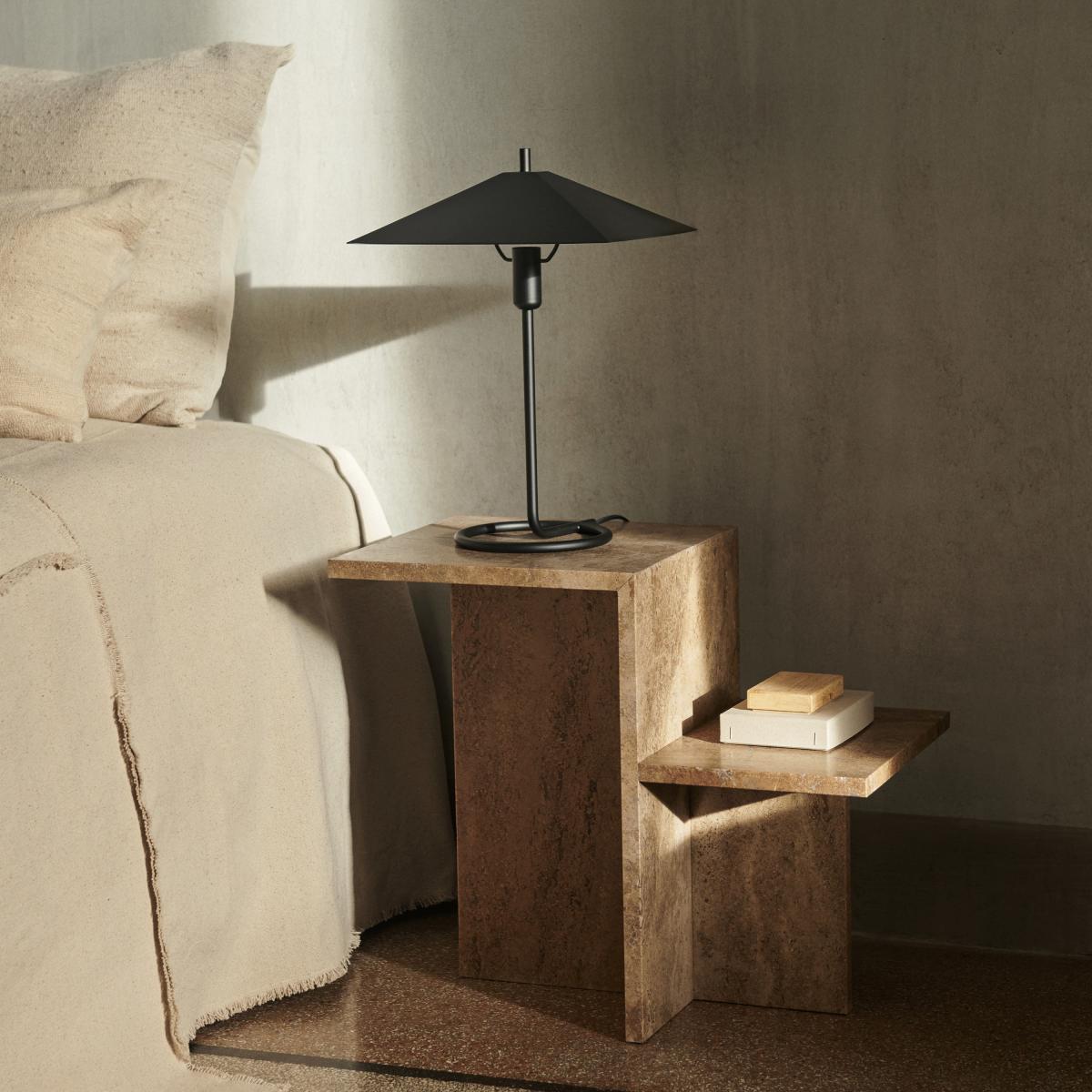 Filo Table lamp metal black / Square lampshade - Ferm Living – image 3