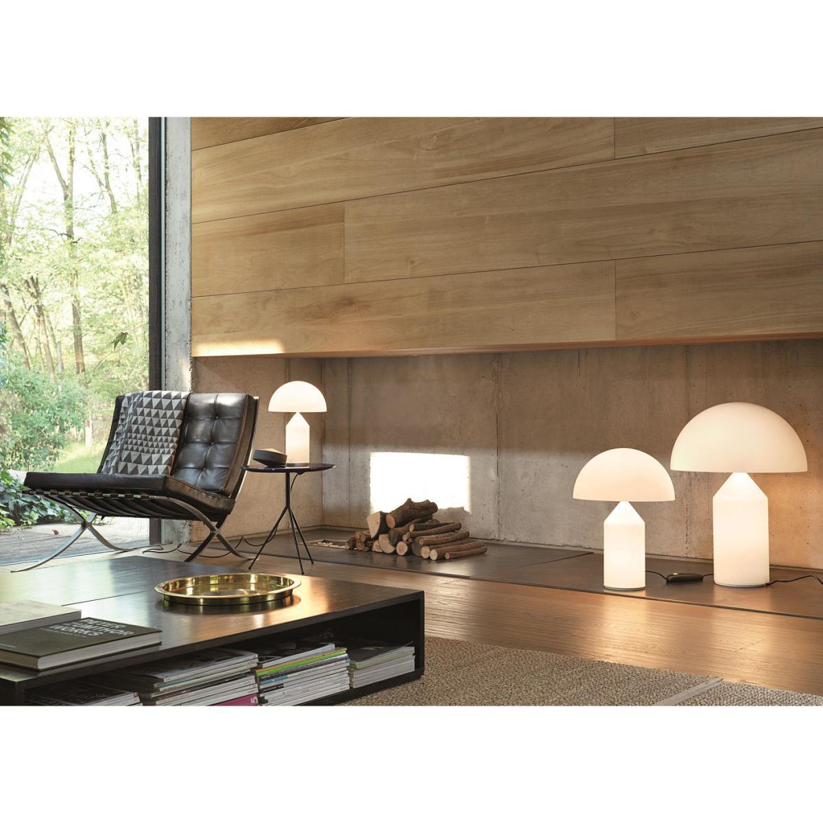 Atollo Small Table lamp - Verre / H 35 cm / Vico Magistretti, 1977 by O luce White – image 2