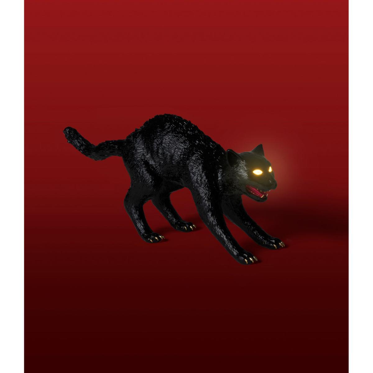 Cujo the Cat Wireless lamp - / L 70 x H 32.5 cm by Seletti Black – image 2