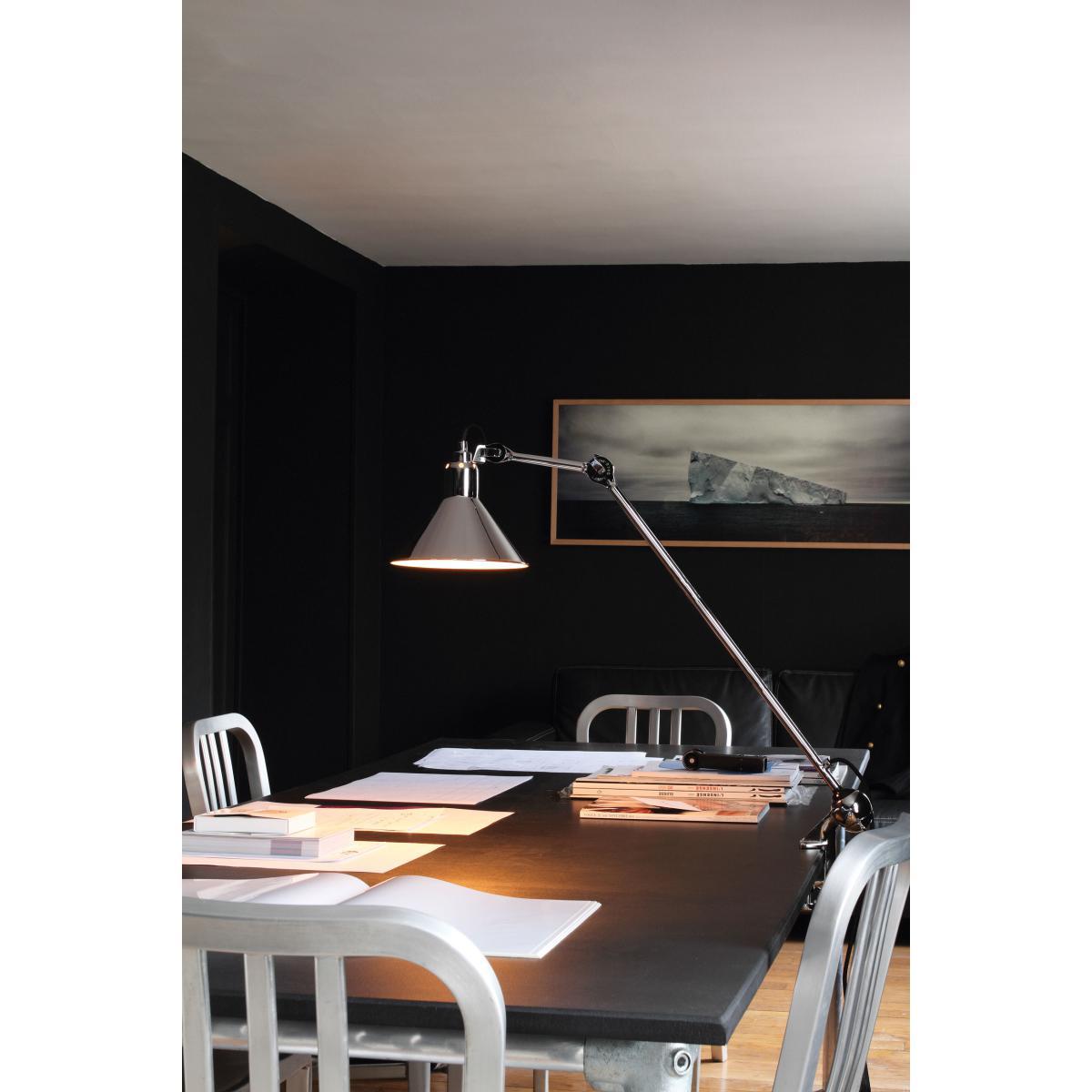 N°201 Architect lamp - Clamp base by DCW éditions Black/Metal – image 2