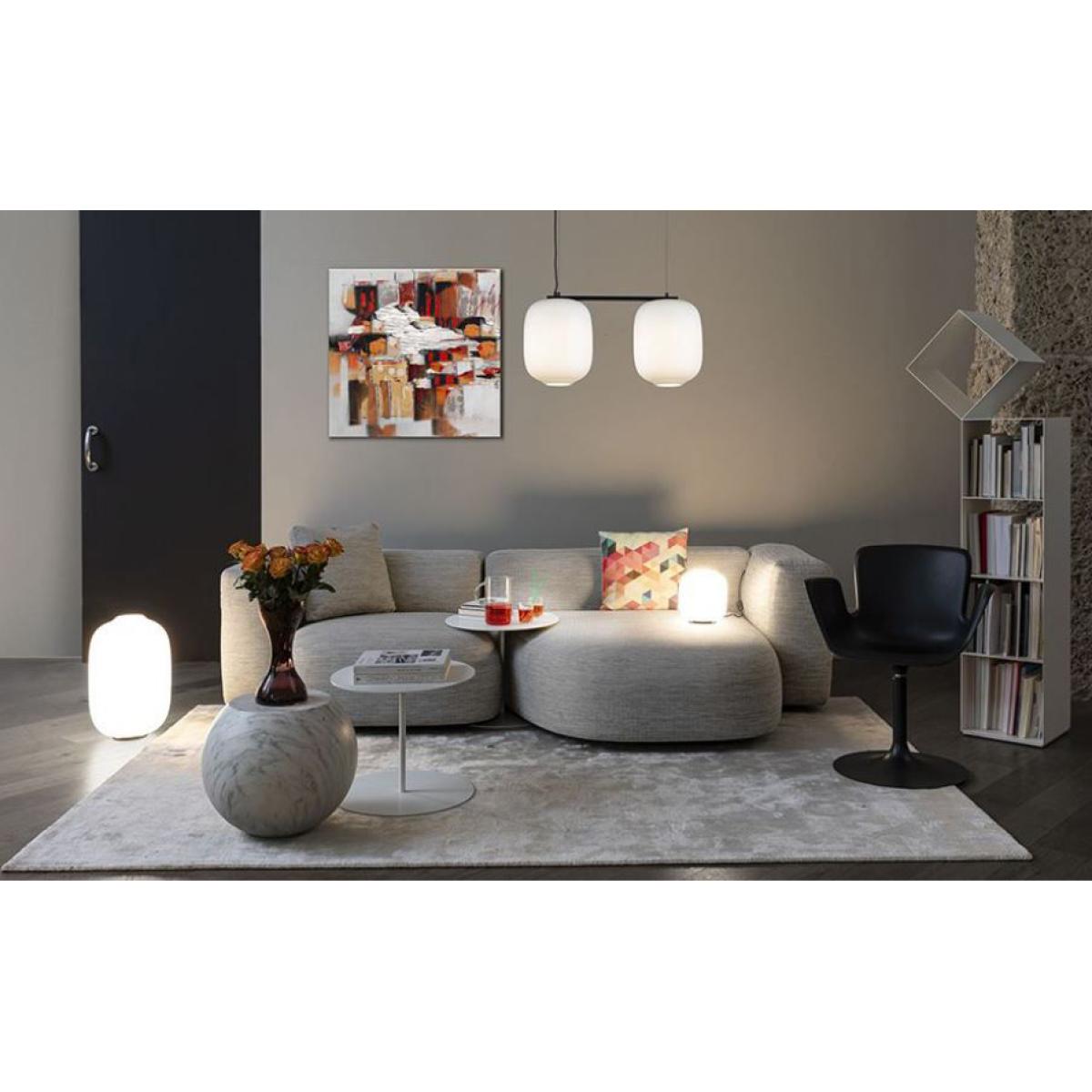 Arya Small Table lamp - / H 22 cm - Glass by Cappellini Brown – image 3