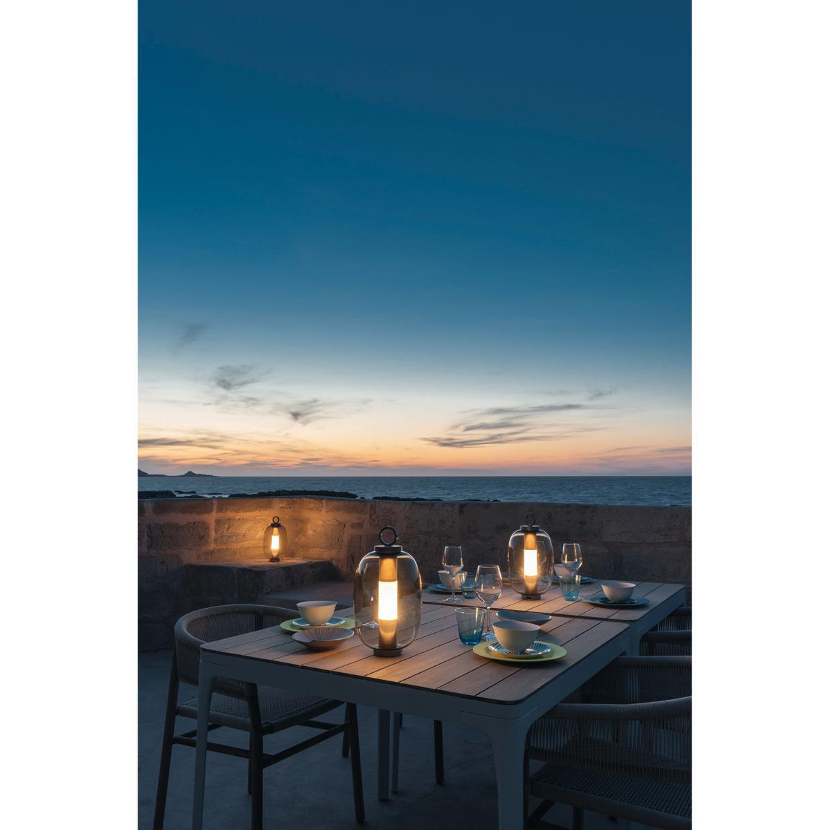 Lucerna  LED Wireless lamp - / Glass by Ethimo Grey – image 5