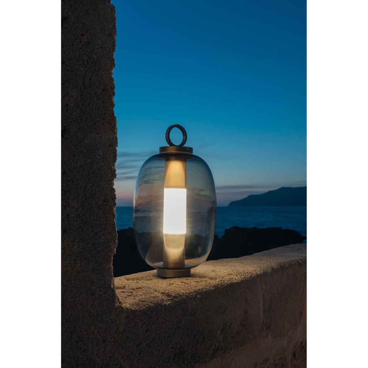 Lucerna  LED Wireless lamp - / Glass by Ethimo Grey – image 6