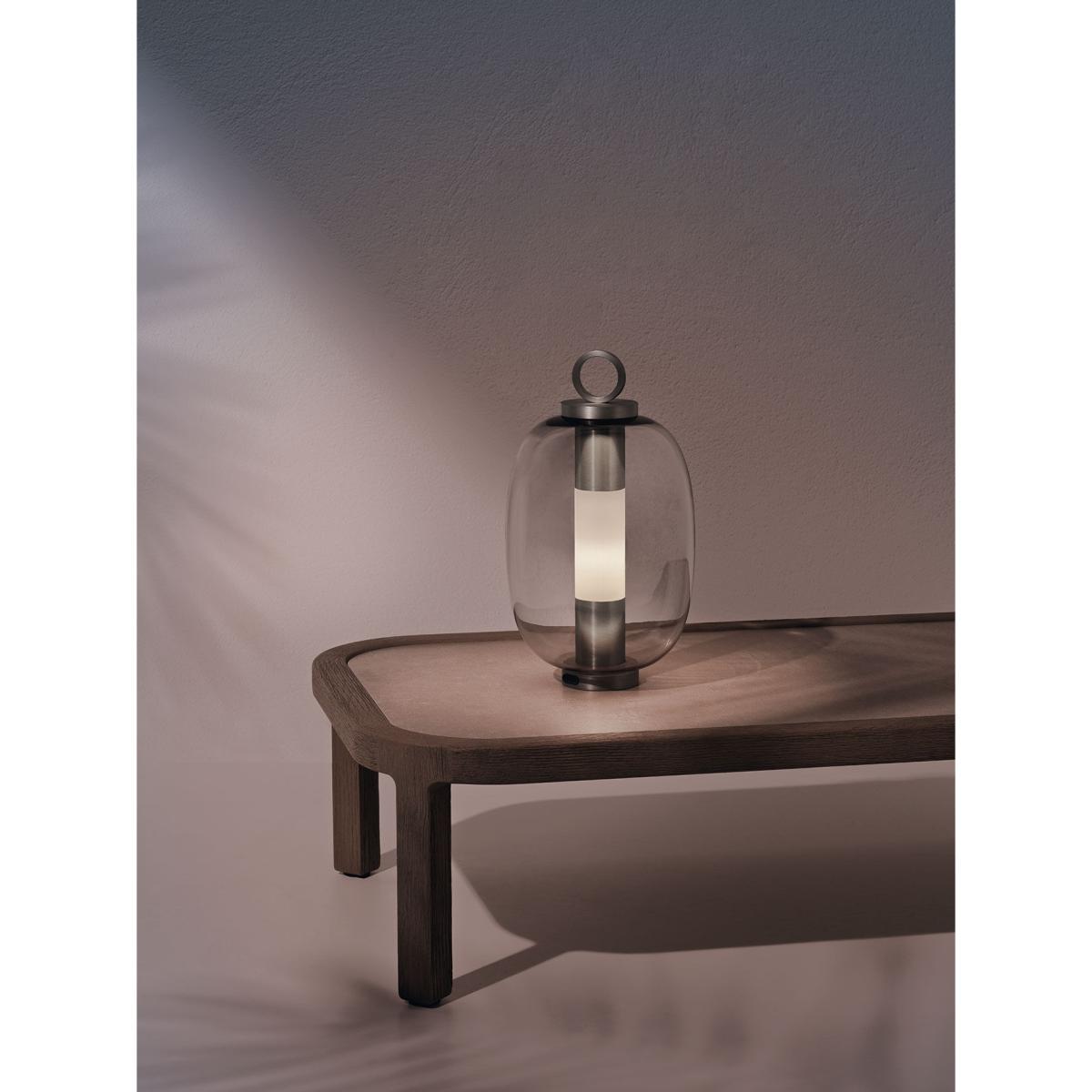 Lucerna  LED Wireless lamp - / Glass by Ethimo Grey – image 7