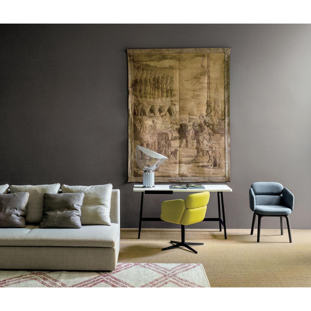 Taccia LED Table lamp - Plastic diffusor / H 54 cm by Flos Grey/Silver/Transparent – image 3