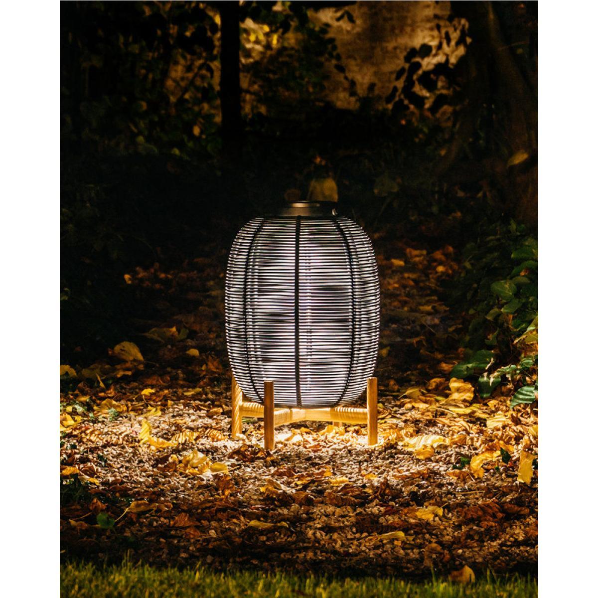 Tika Small Solar lamp - / LED lantern - H 59 cm by Vincent Sheppard Black – image 3