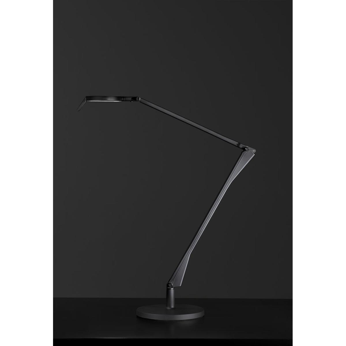 Aledin TEC Table lamp - / LED - Flat diffuser / Matt version by Kartell Black – image 2