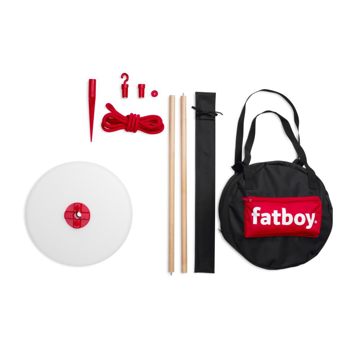 Thierry Le swinger LED Wireless lamp - / Included: hanging cable + wooden planter base by Fatboy White/Grey – image 2