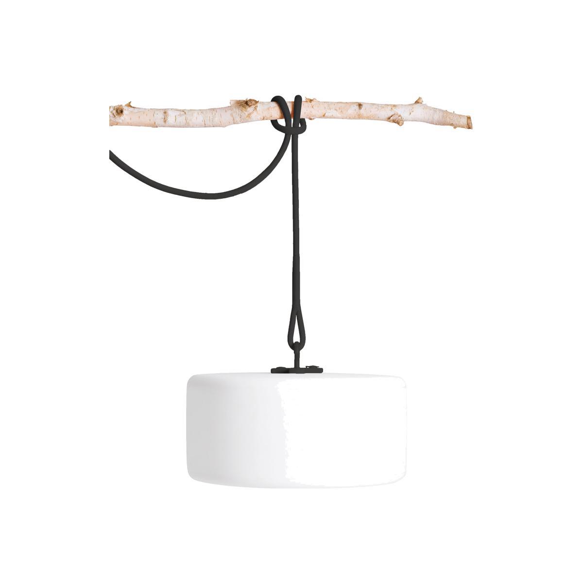 Thierry Le swinger LED Wireless lamp - / Included: hanging cable + wooden planter base by Fatboy White/Grey – image 1