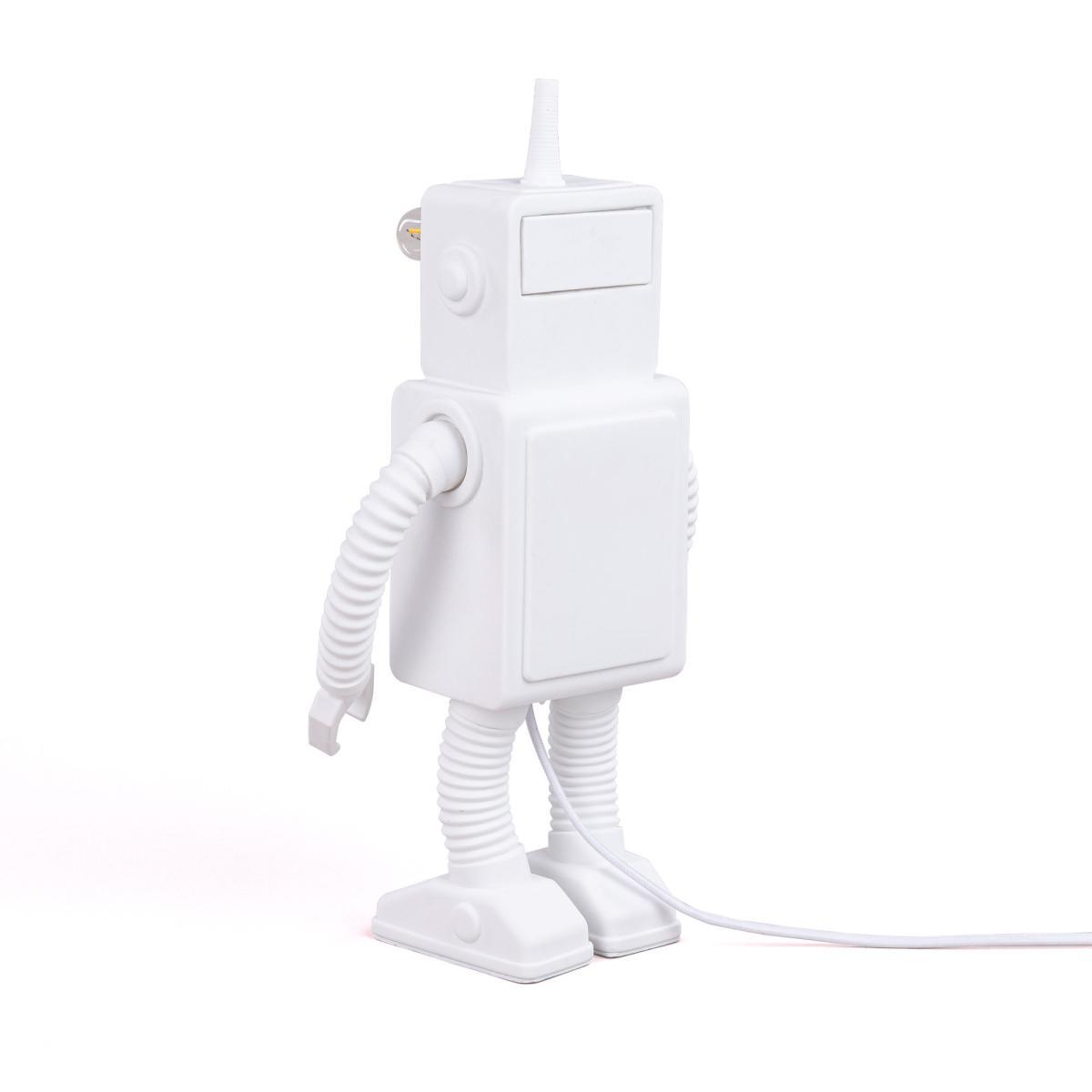 Robot Table lamp - / Porcelain - H 40 cm by Seletti White – image 13