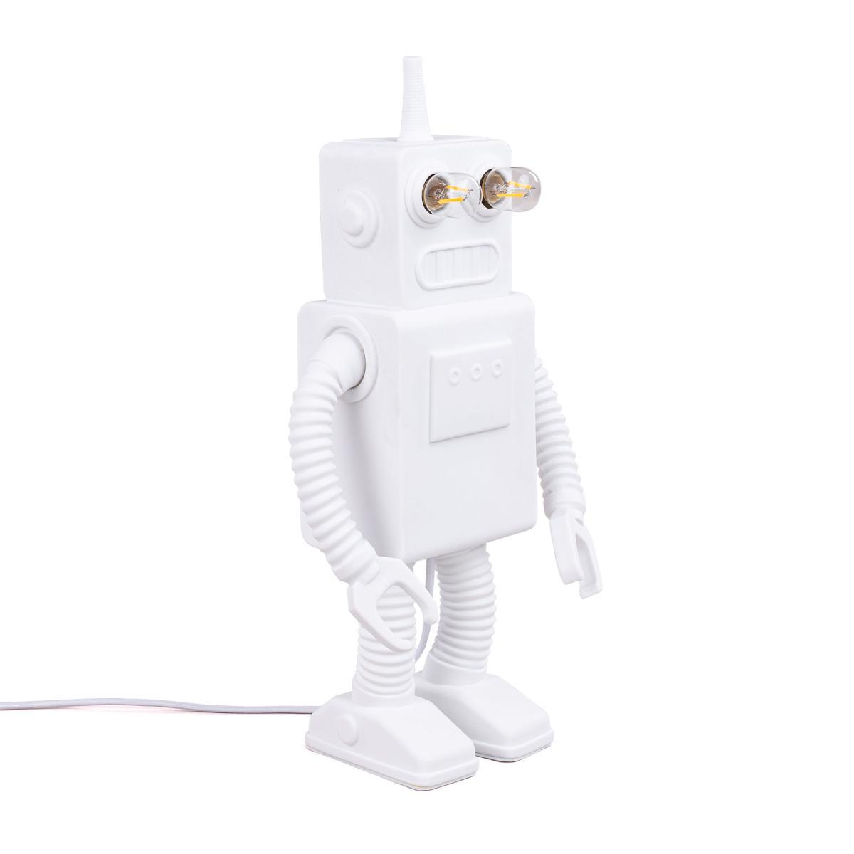 Robot Table lamp - / Porcelain - H 40 cm by Seletti White – image 3
