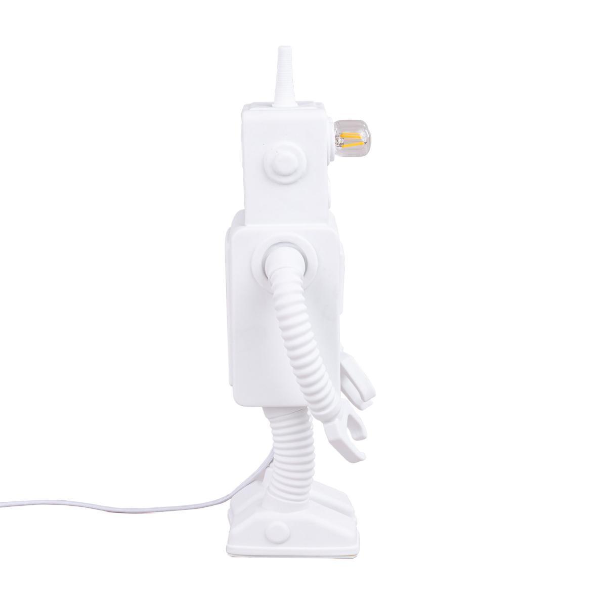 Robot Table lamp - / Porcelain - H 40 cm by Seletti White – image 5