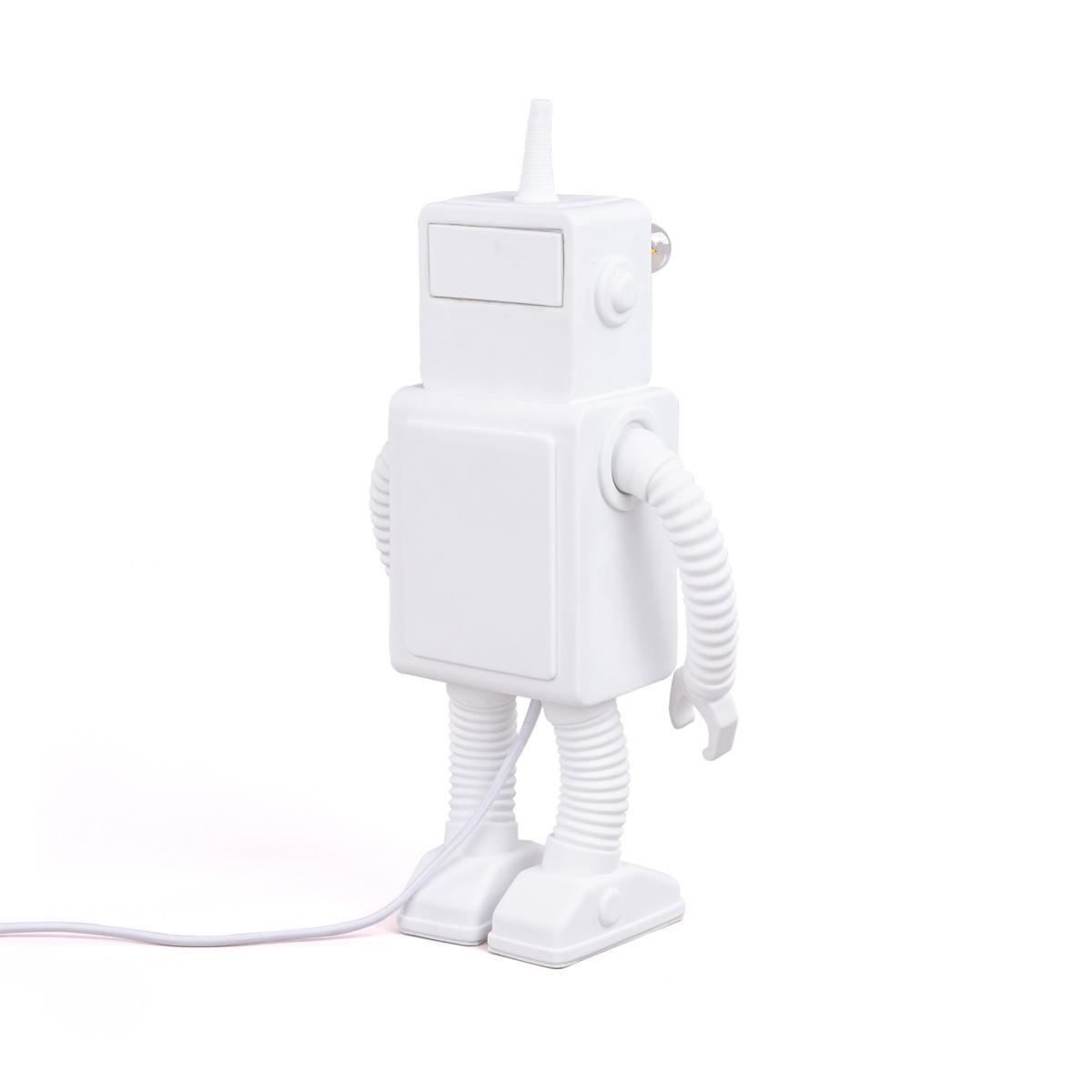 Robot Table lamp - / Porcelain - H 40 cm by Seletti White – image 7