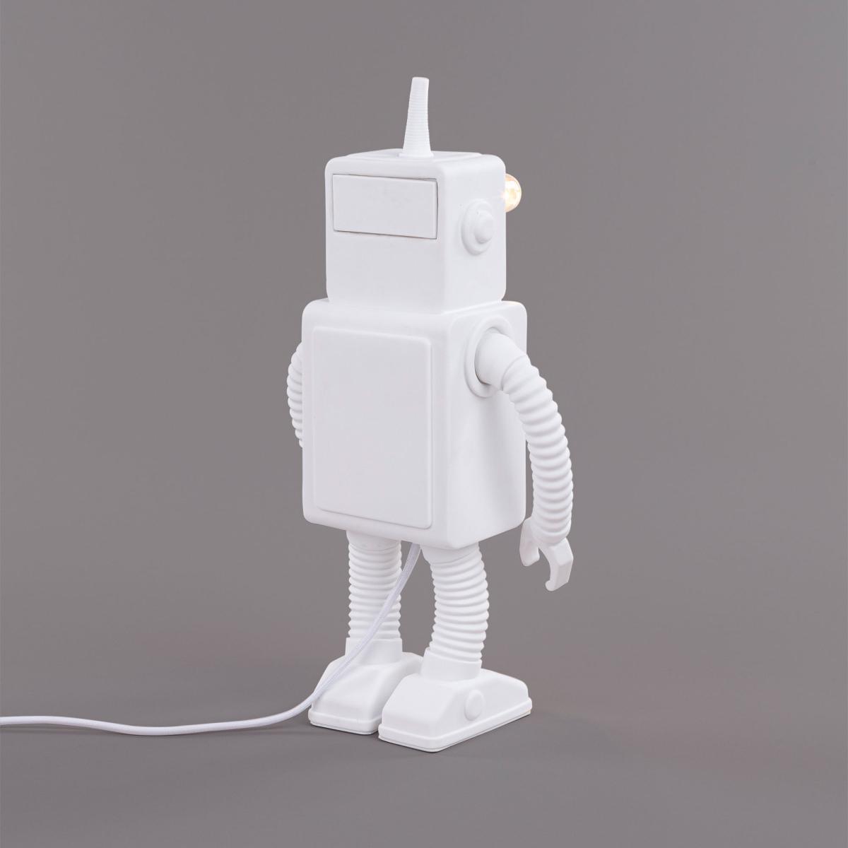Robot Table lamp - / Porcelain - H 40 cm by Seletti White – image 8