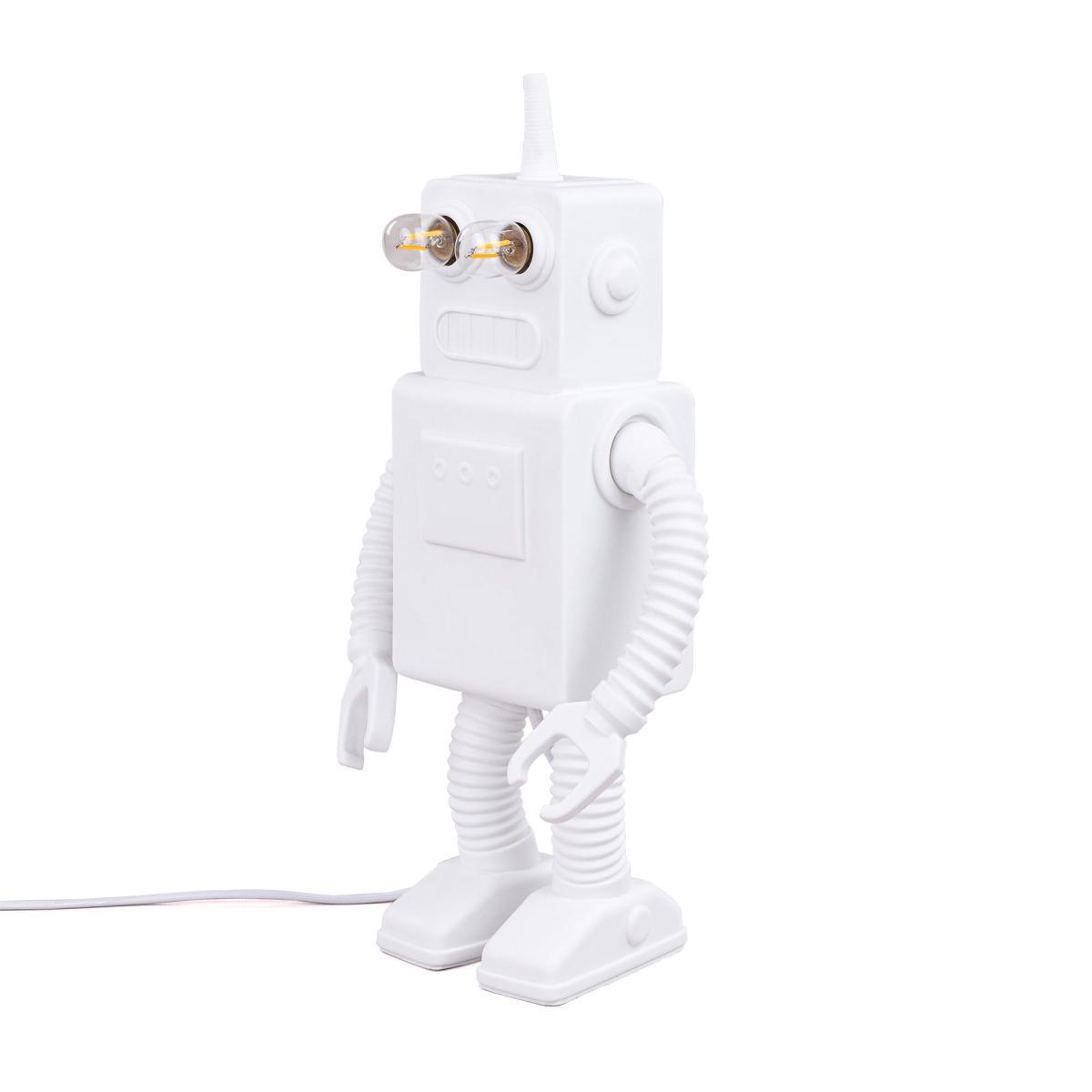 Robot Table lamp - / Porcelain - H 40 cm by Seletti White – image 9