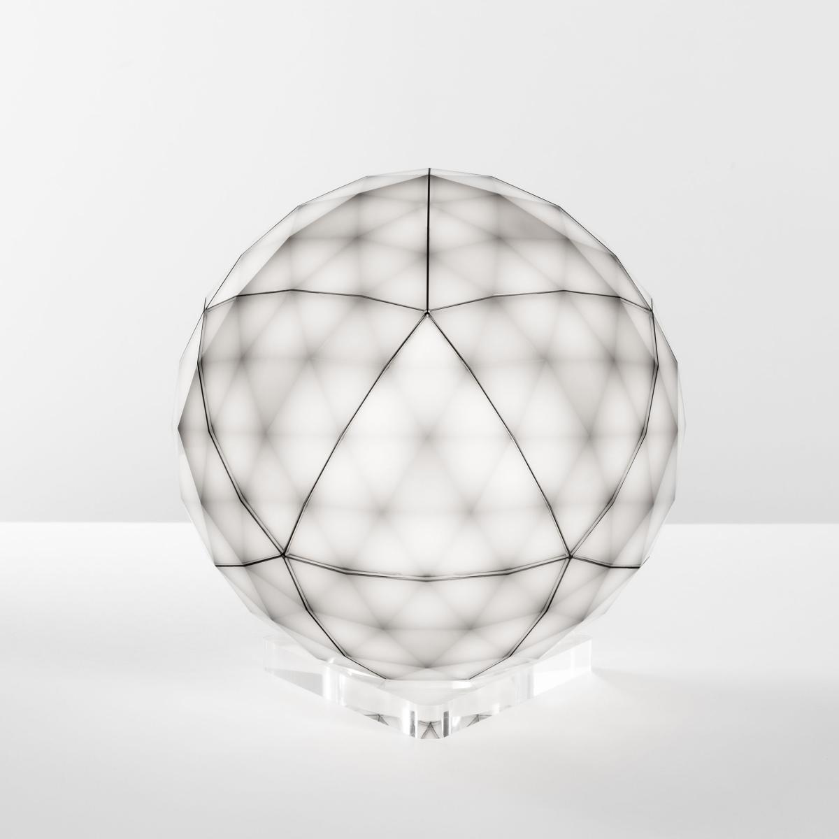 Huara LED Table lamp - / Ø 40 cm - Touch surface / Bluetooth by Artemide Black/Transparent – image 5