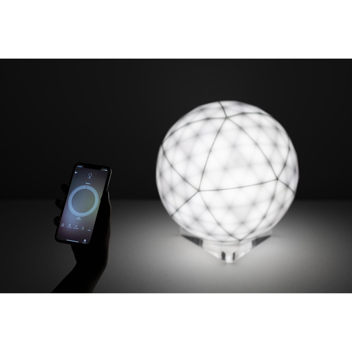 Huara LED Table lamp - / Ø 40 cm - Touch surface / Bluetooth by Artemide Black/Transparent – image 7