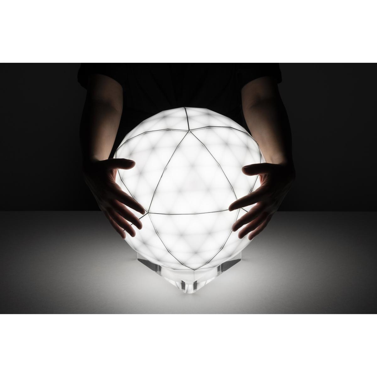 Huara LED Table lamp - / Ø 40 cm - Touch surface / Bluetooth by Artemide Black/Transparent – image 8
