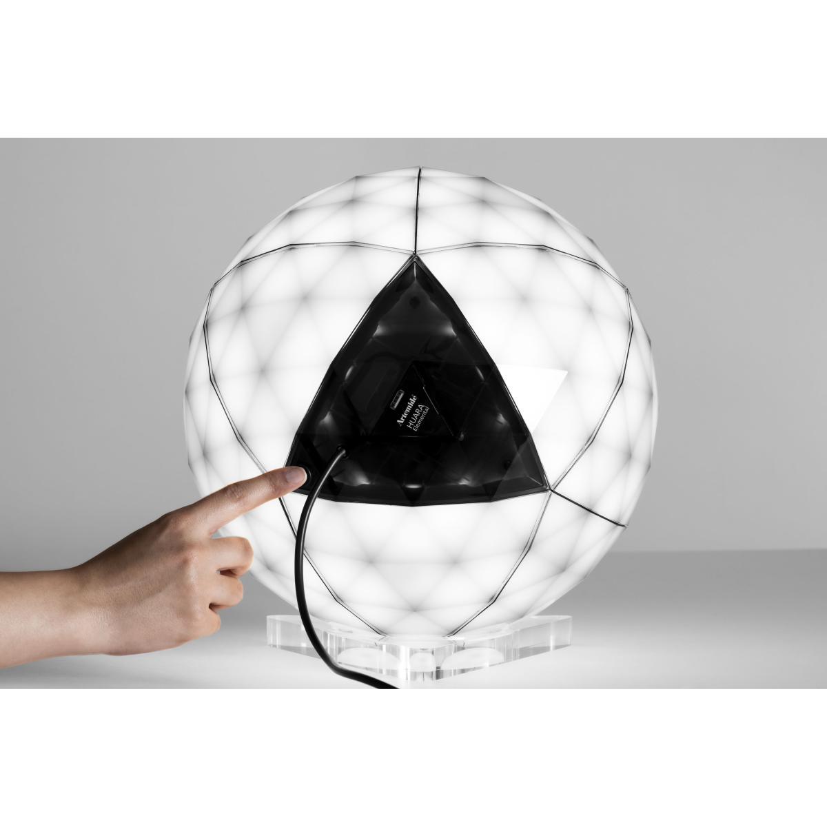 Huara LED Table lamp - / Ø 40 cm - Touch surface / Bluetooth by Artemide Black/Transparent – image 10