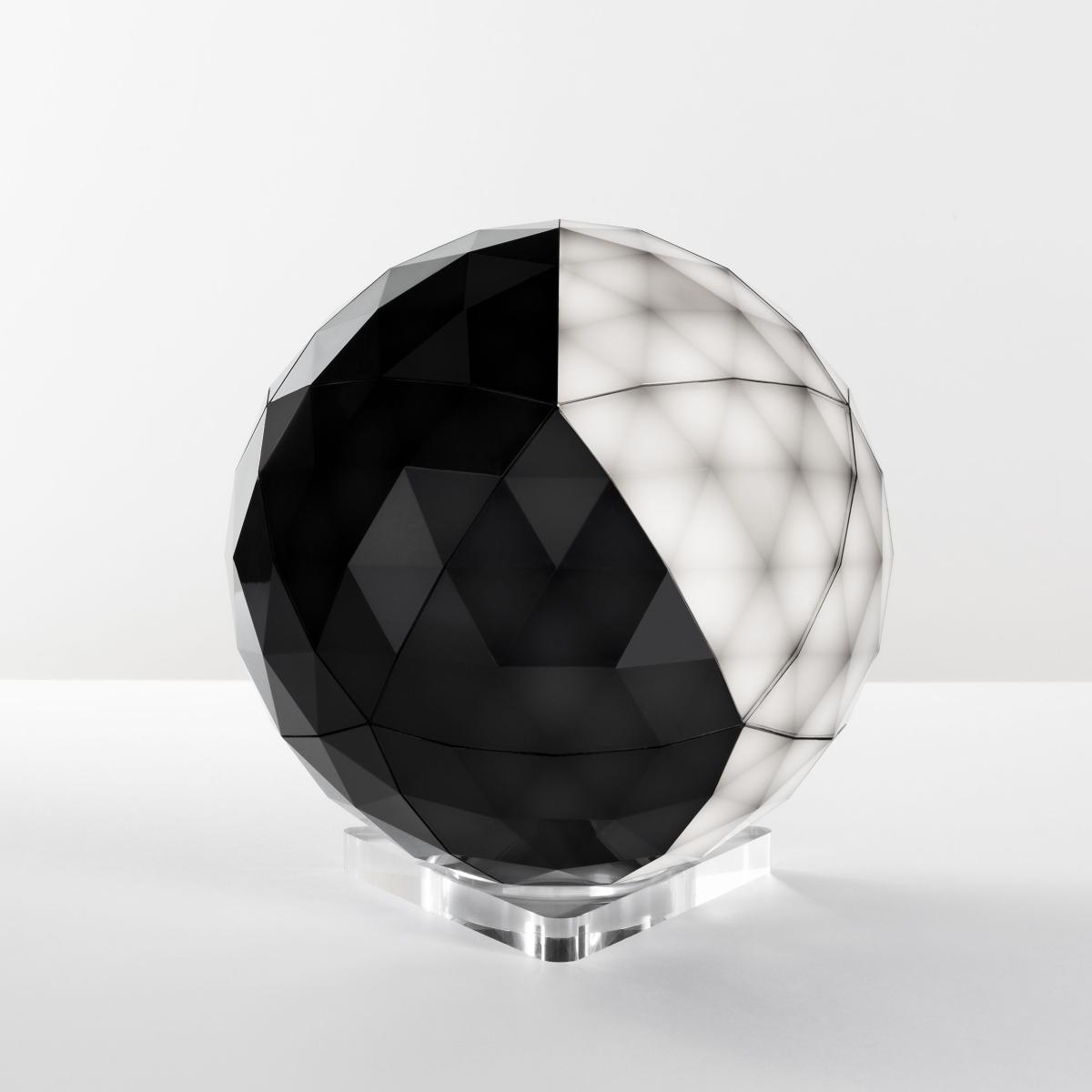 Huara LED Table lamp - / Ø 40 cm - Touch surface / Bluetooth by Artemide Black/Transparent – image 1