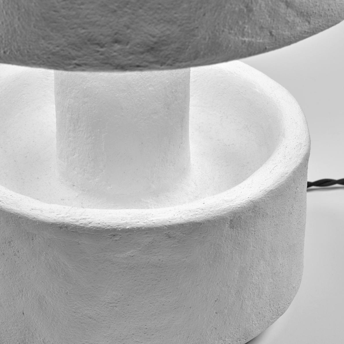 Earth Table lamp paper white / Recycled papier-mâché - Ø 32 x H 44 cm - Serax – image 3