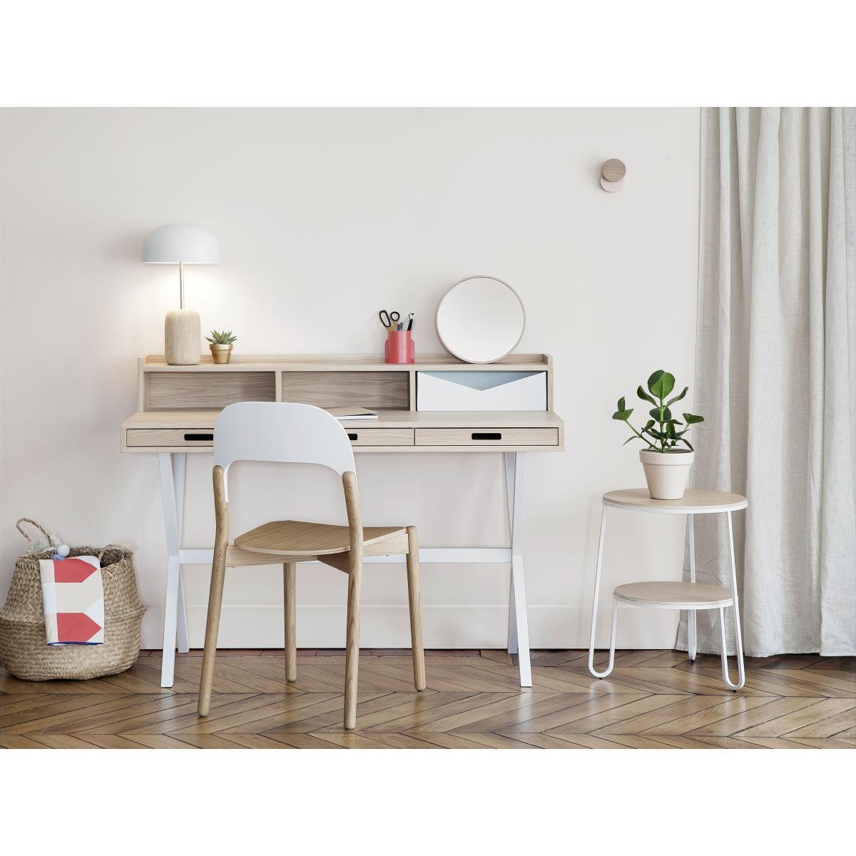 Nina Table lamp - Oak & metal by Hartô White/Natural wood – image 3