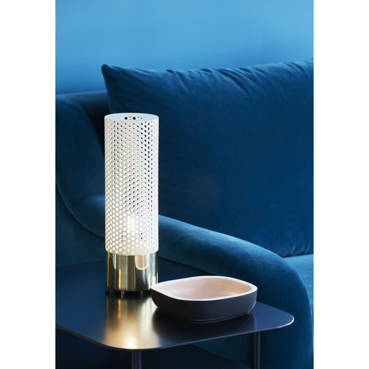 Sabine Table lamp - Brass - H 33 cm by Maison Sarah Lavoine White/Gold/Metal – image 3