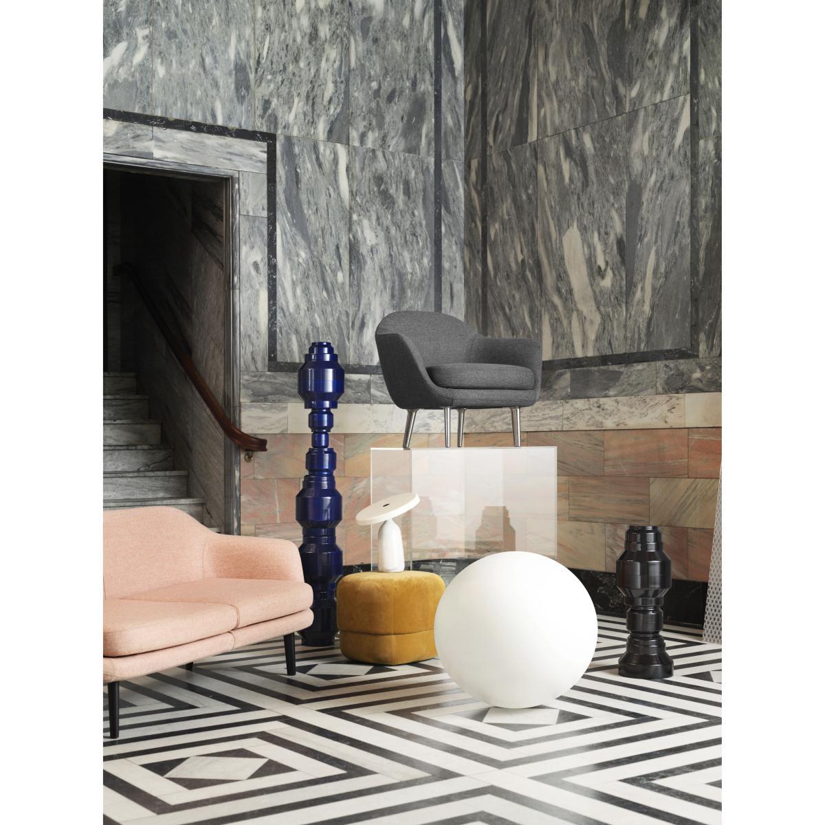 Eddy Table lamp - / With pivot - Marble & stamped steel by Normann Copenhagen White – image 3