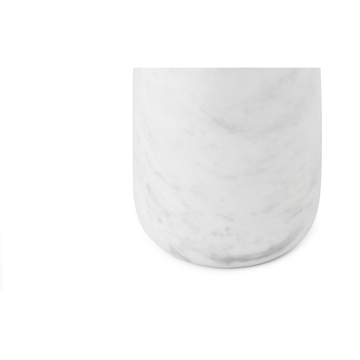 Eddy Table lamp - / With pivot - Marble & stamped steel by Normann Copenhagen White – image 7