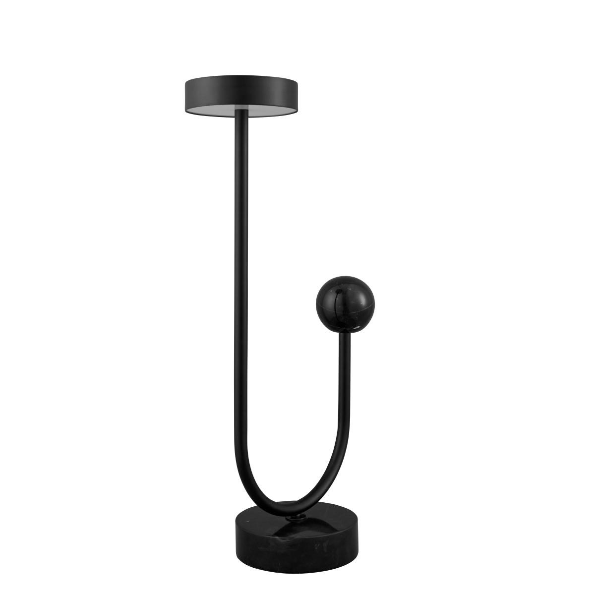 Table lamp Grasil LED metal stone / L 28.5 x H 56 cm - Metal & marble - AYTM – image 2