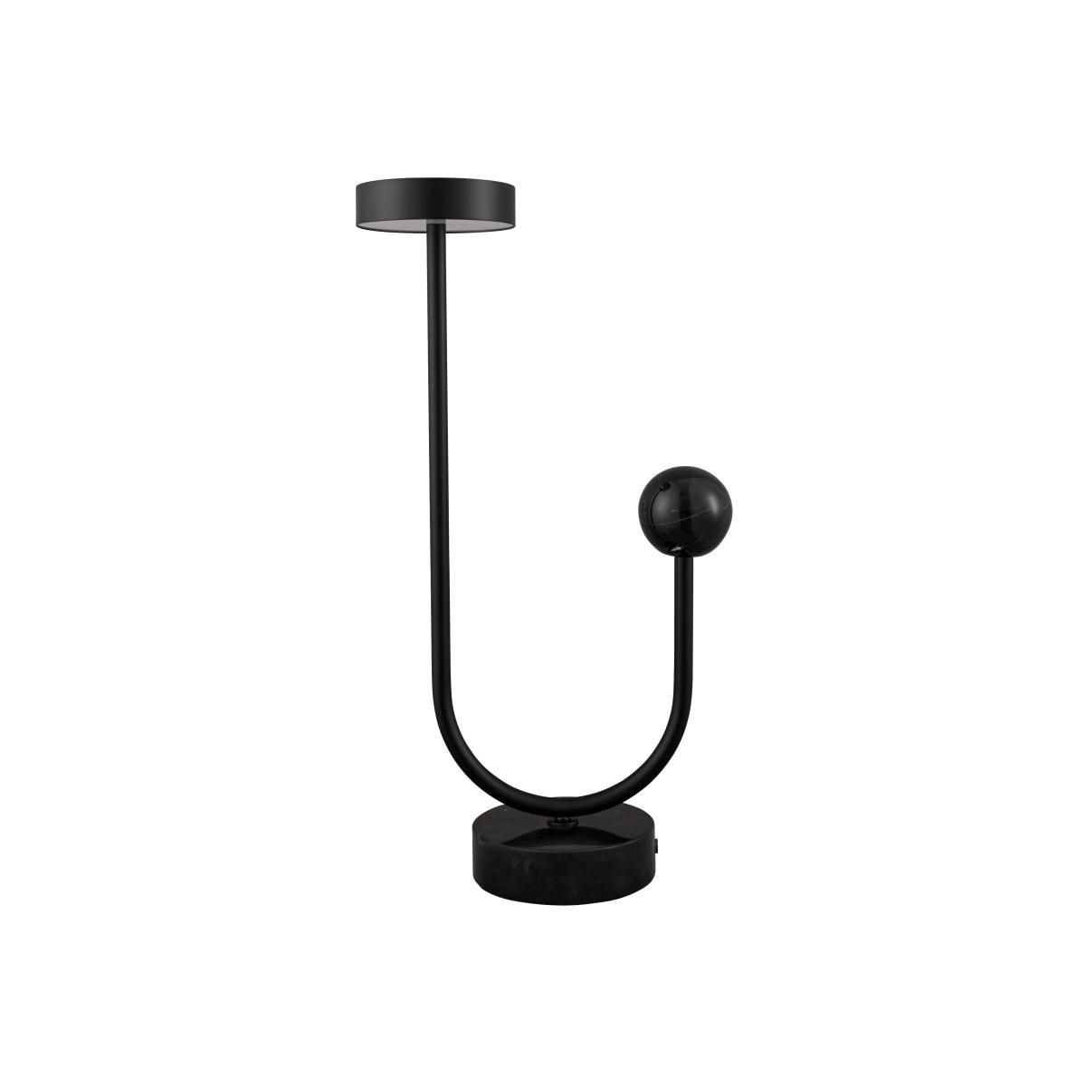 Table lamp Grasil LED metal stone / L 28.5 x H 56 cm - Metal & marble - AYTM – image 1