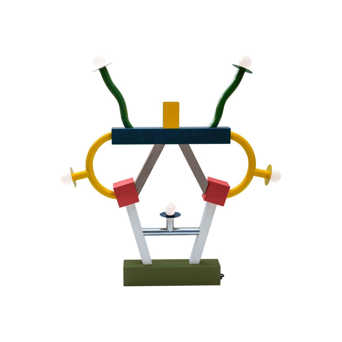 Ashoka Table lamp - / By Ettore Sottsass / 1981 - L 74 x H 85 cm by Memphis Milano Multicoloured – image 1