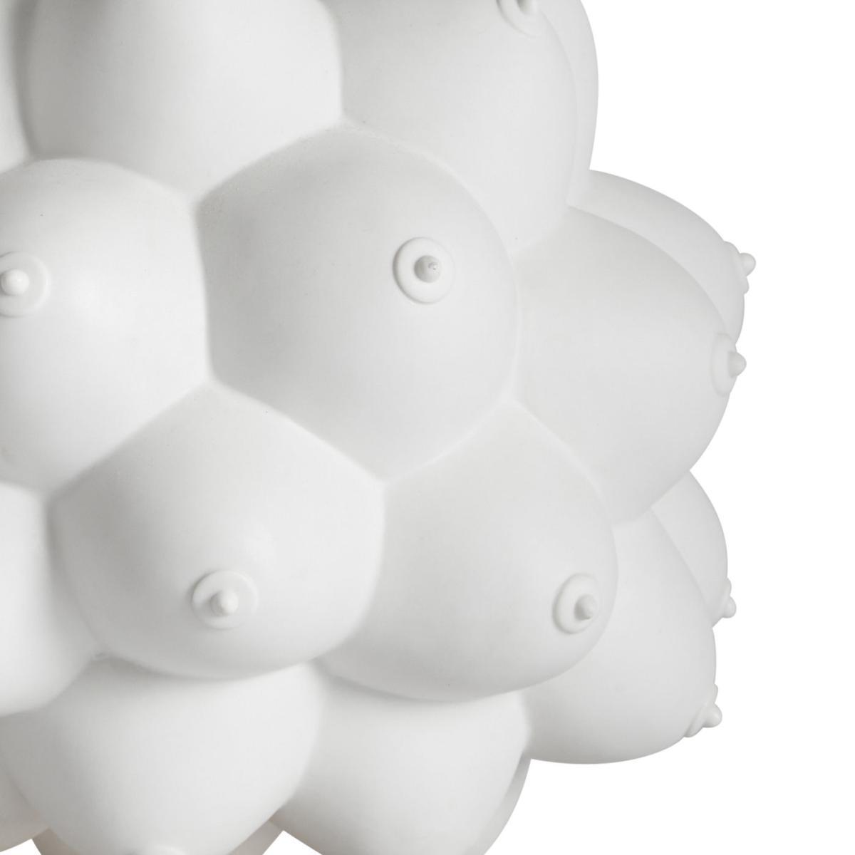 Georgia Table lamp - / Porcelain - Breasts in relief by Jonathan Adler White/Gold – image 2