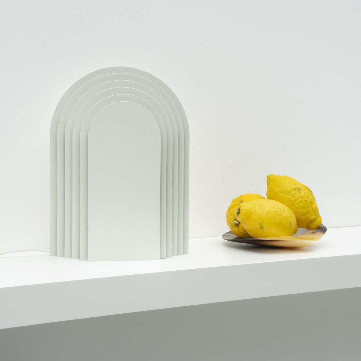 Cemi LED Table lamp - / Steel by Presse citron Beige – image 6