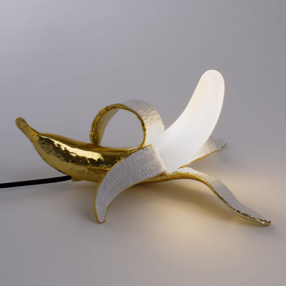 Banana Dewey Table lamp - / Resin & glass by Seletti Gold – image 2