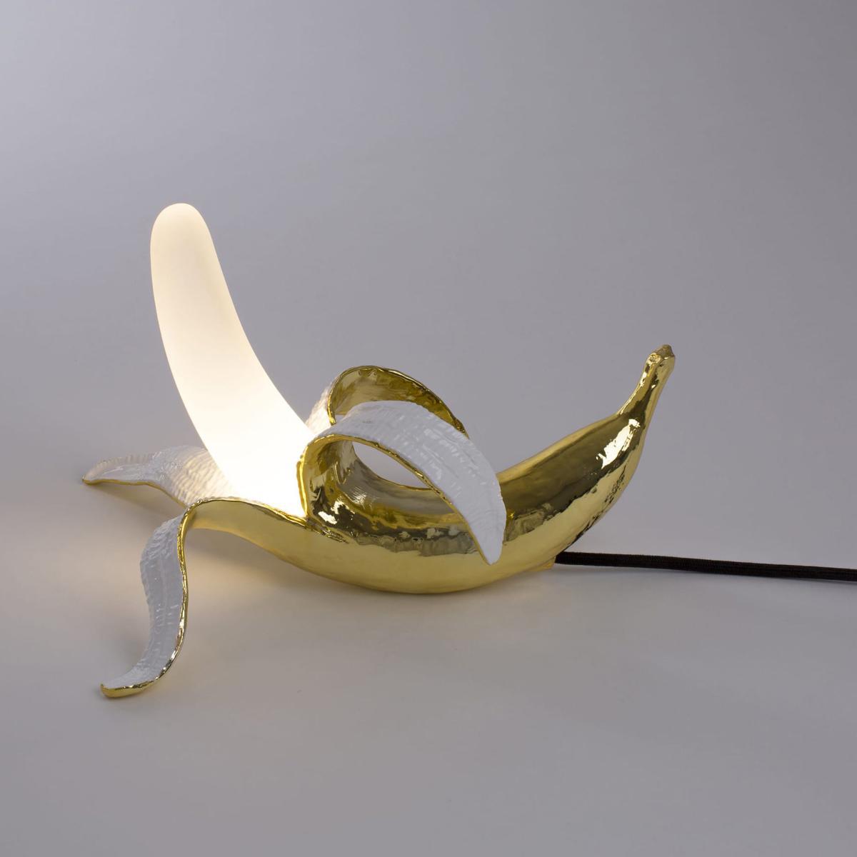 Banana Dewey Table lamp - / Resin & glass by Seletti Gold – image 4