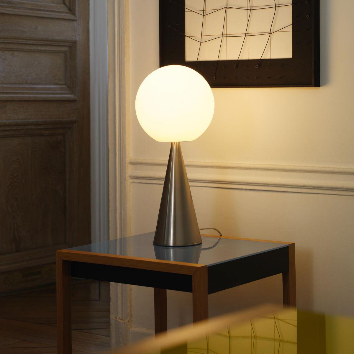 Bilia Table lamp - / H 43 cm - By Gio Ponti (1932) by Fontana Arte White/Silver/Metal – image 2