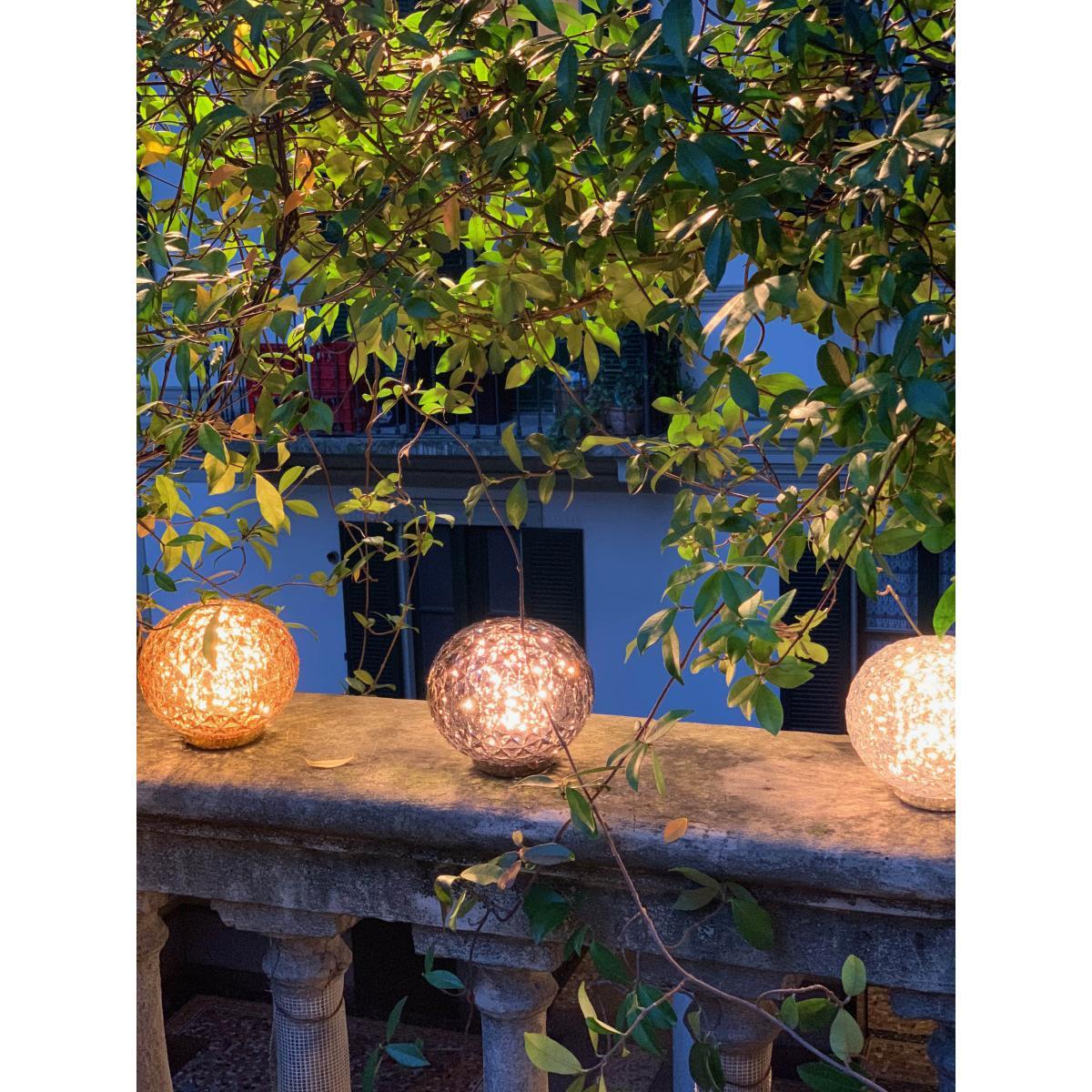 Mini Planet Wireless lamp - / LED - Ø 16 x H 14 cm / Dimmer by Kartell Transparent – image 3